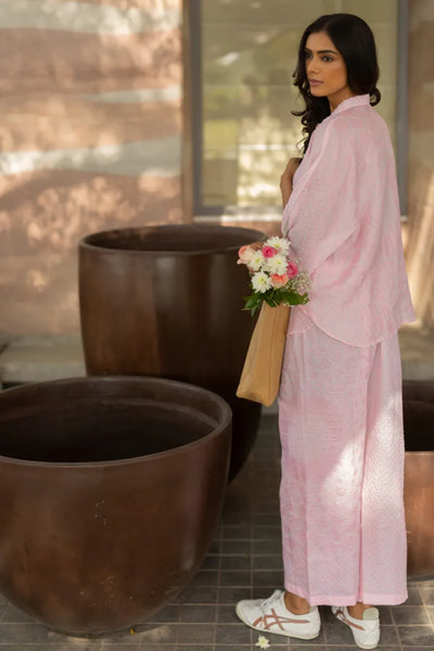 FLORA SHORT M KAF SHIRT-BLUSH PINK