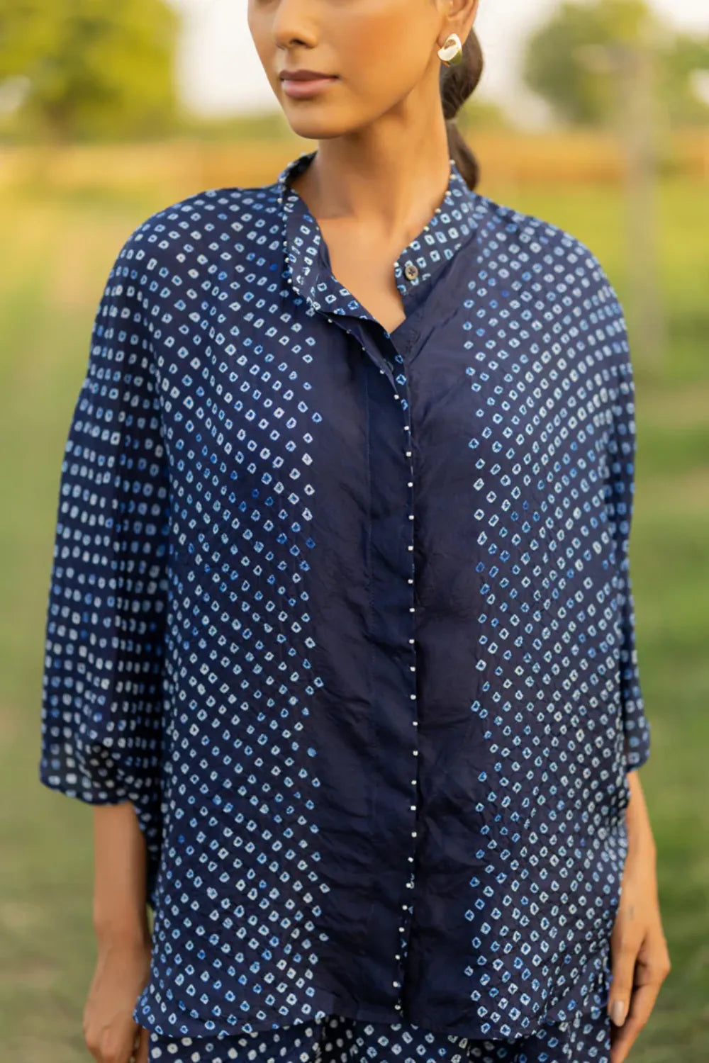 FLORA SHORT M KAF SHIRT-INDIGO