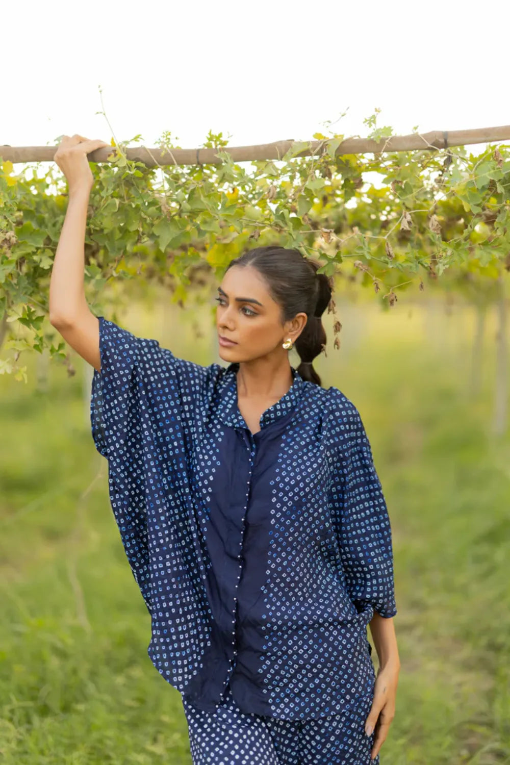 FLORA SHORT M KAF SHIRT-INDIGO