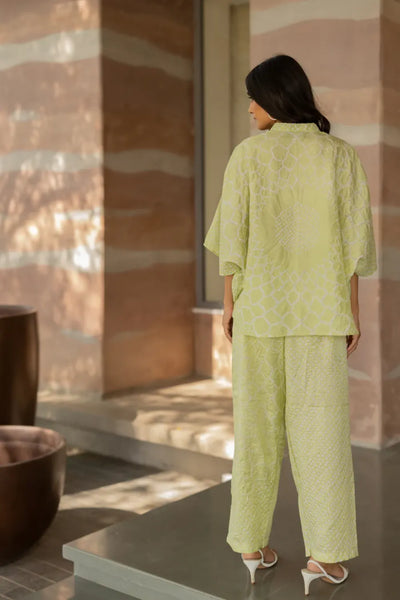 FLORA SHORT M KAF SHIRT-MINT GREEN