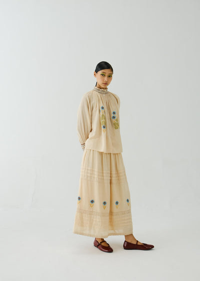 Farmer Set-Ivory Pixel Applique