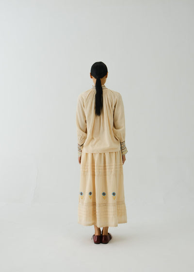 Farmer Top-Ivory Pixel Applique