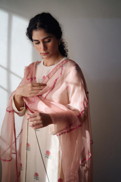 Florina old rose dupatta