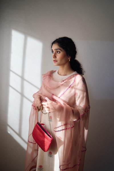 Florina old rose dupatta