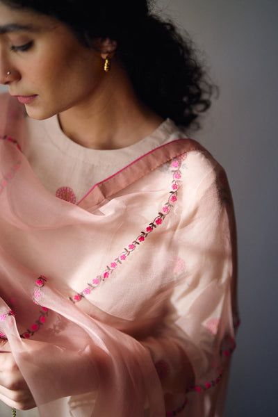 Florina old rose dupatta