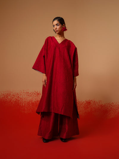 Flow Tunic-Red + Black