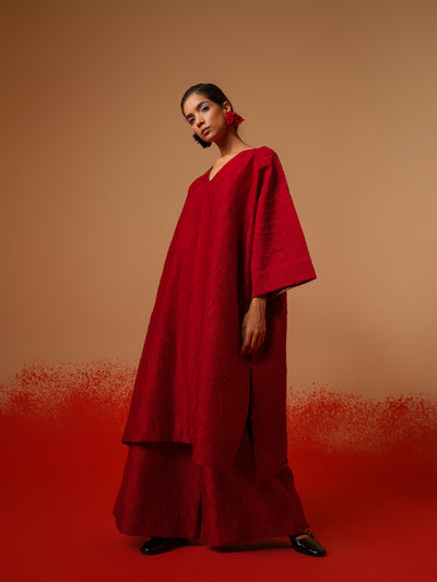 Flow Tunic-Red + Black