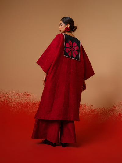 Flow Tunic-Red + Black