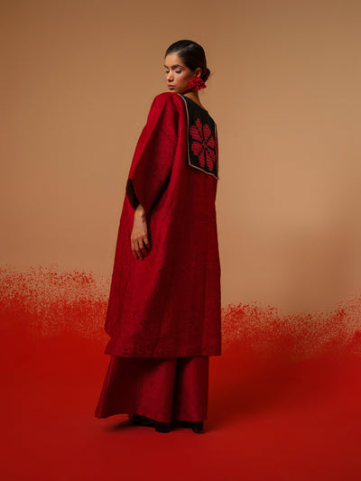 Flow Tunic-Red + Black