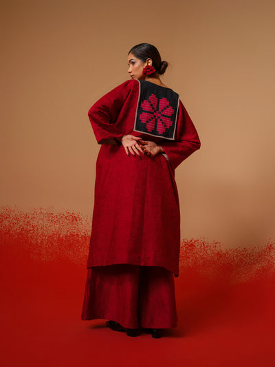 Flow Tunic-Red + Black