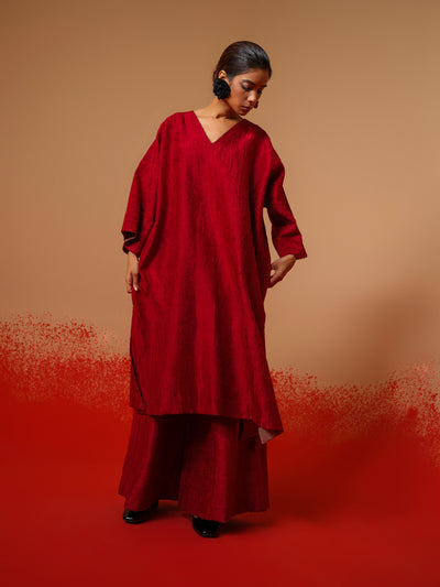 Flow Tunic-Red + Black
