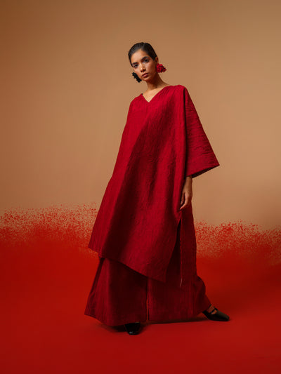 Flow Tunic-Red + Black