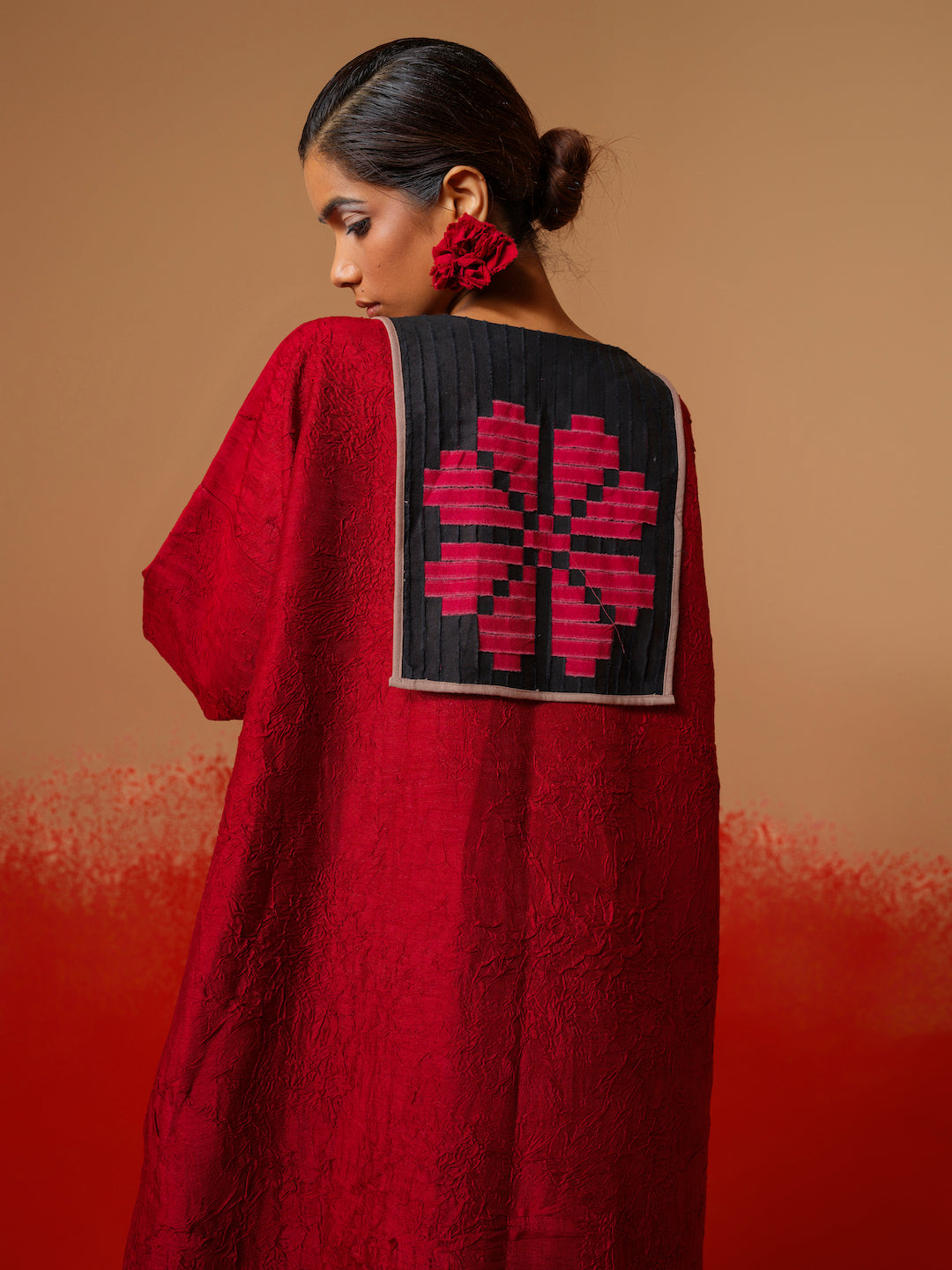 Flow Tunic-Red + Black