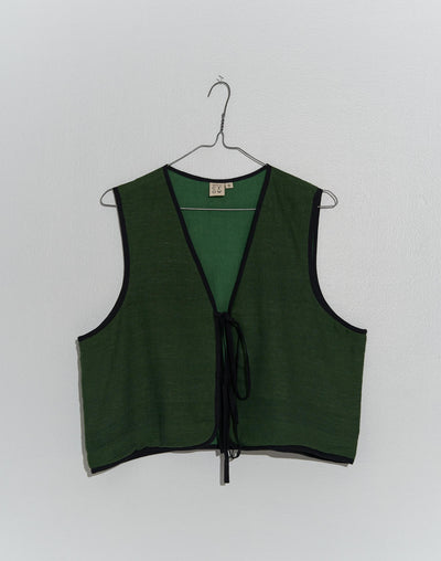 Forest green vest