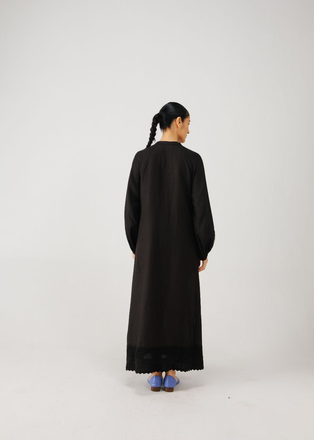 Goa dress-Black pixel emb.