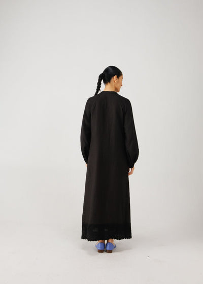 Goa dress-Black pixel emb.