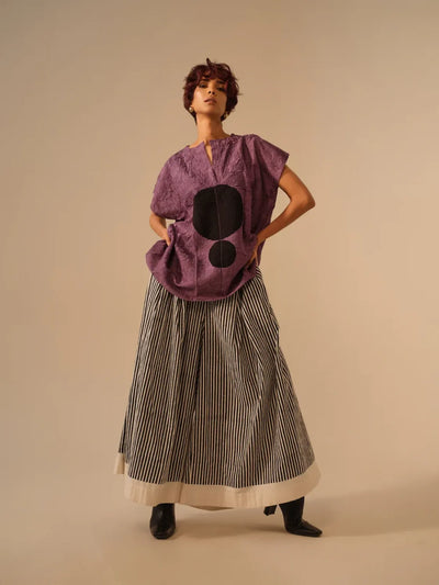 Gale Pants-Natural + Black