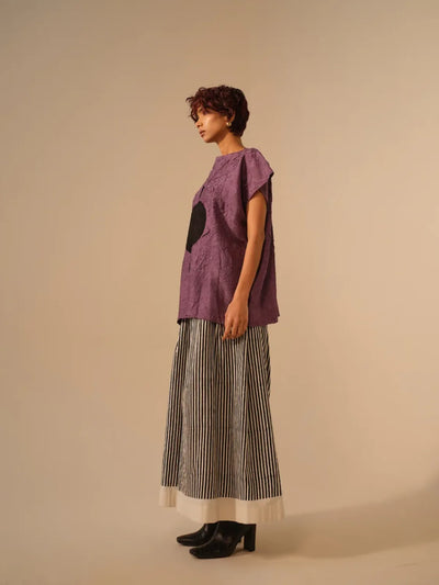 Gale Pants-Natural + Black