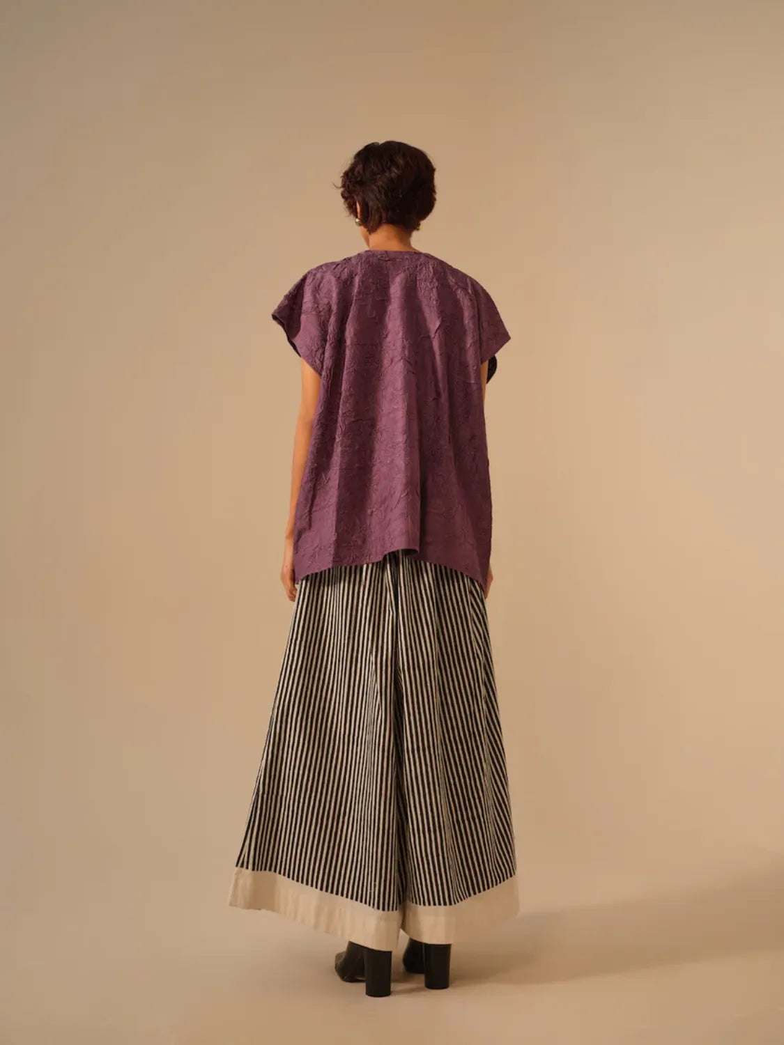 Gale Pants-Natural + Black