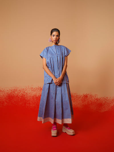 Gale Skirt (Pink + Blue)-Ech/Ga/Bo/PiBl