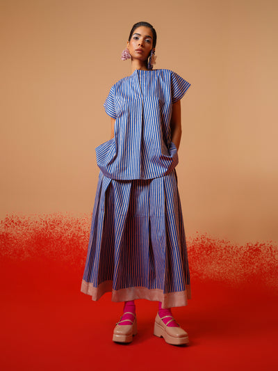 Gale Skirt (Pink + Blue)-Ech/Ga/Bo/PiBl