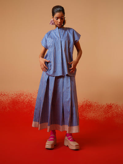 Gale Skirt (Pink + Blue)-Ech/Ga/Bo/PiBl