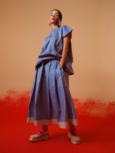 Gale Skirt (Pink + Blue)-Ech/Ga/Bo/PiBl