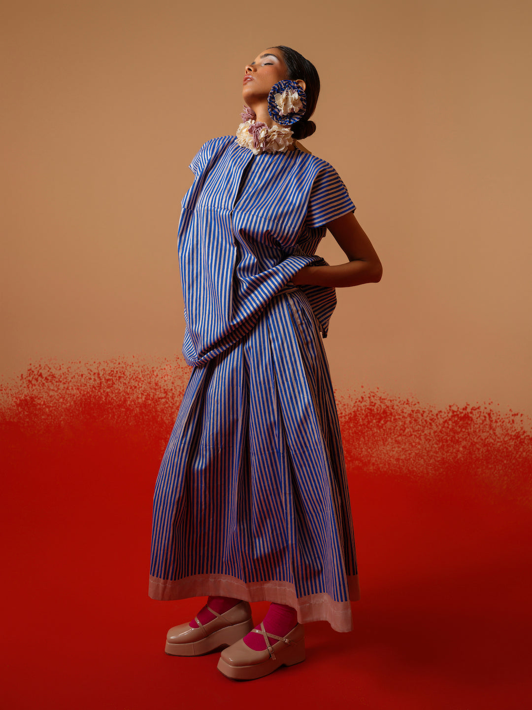 Gale Skirt (Pink + Blue)-Ech/Ga/Bo/PiBl