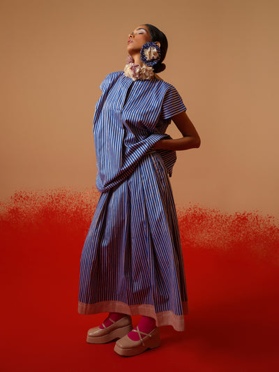 Gale Skirt (Pink + Blue)-Ech/Ga/Bo/PiBl