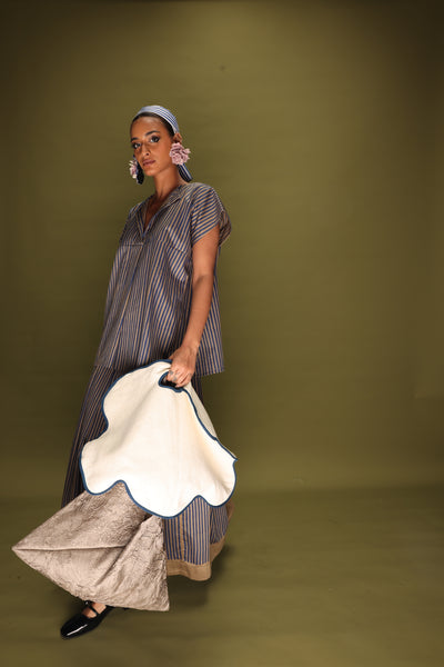 Gale Top (Beige + Blue)-Ech/Ga/To/BeBl