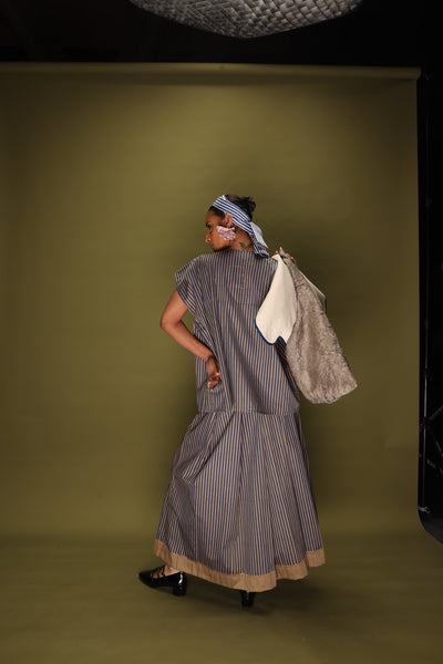 Gale Top (Beige + Blue)-Ech/Ga/To/BeBl