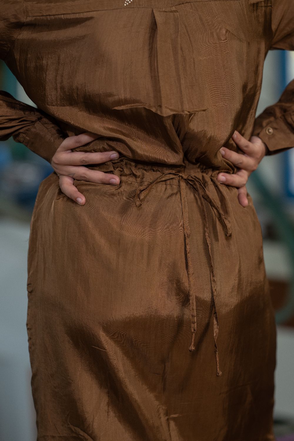 Gold dust in mocha - Star Dress