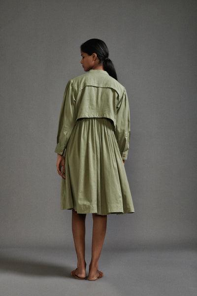 Green Safari Short Dress