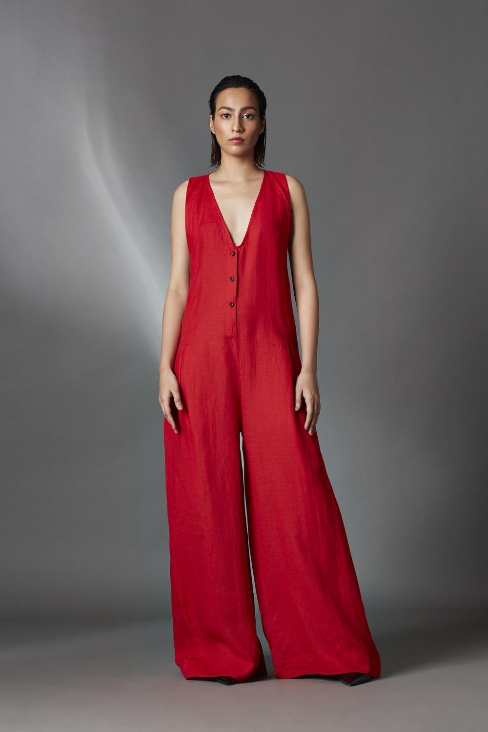 Juniper Jumpsuit-Red