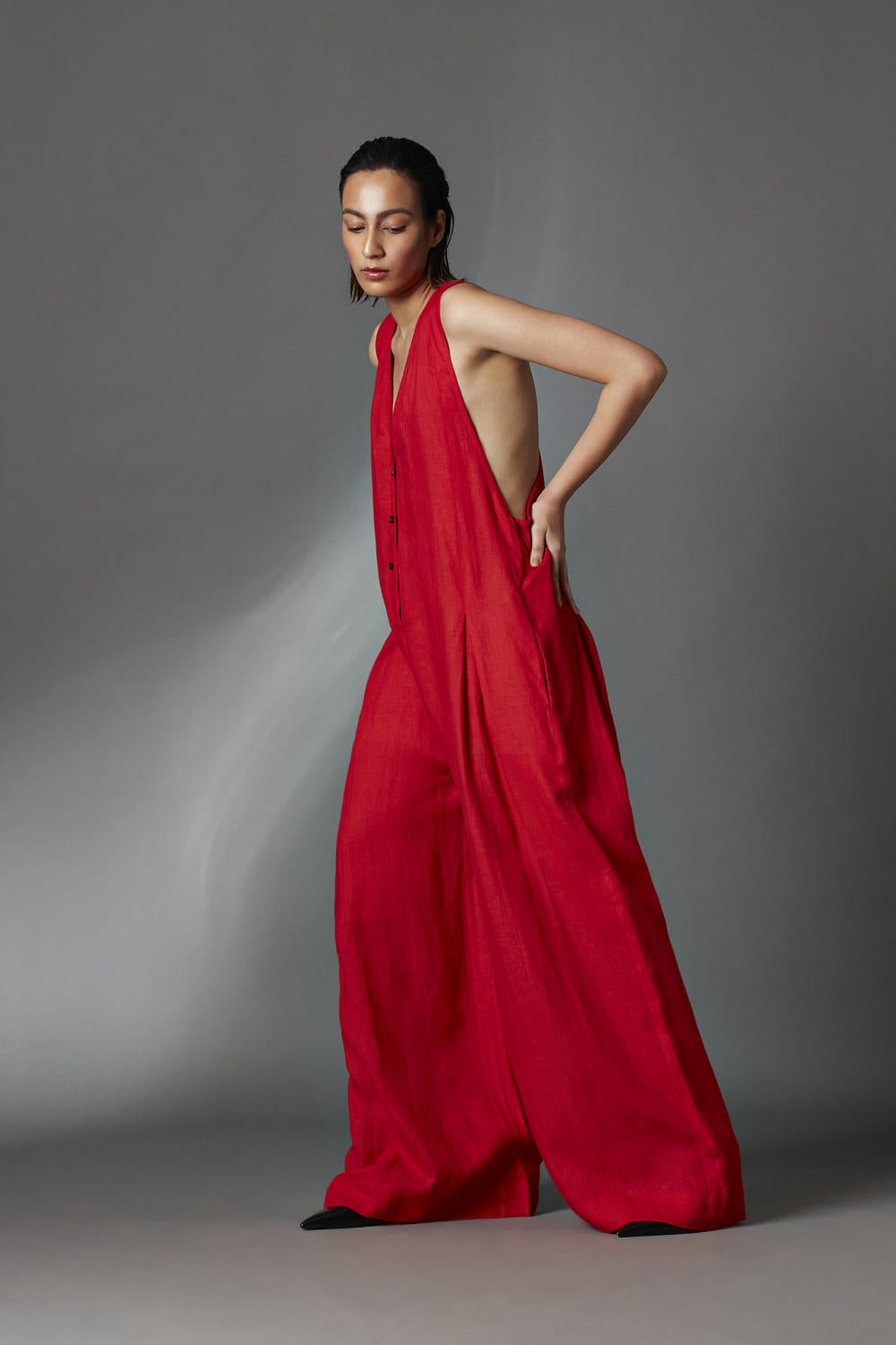 Juniper Jumpsuit-Red