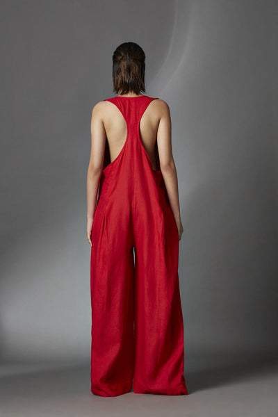 Juniper Jumpsuit-Red