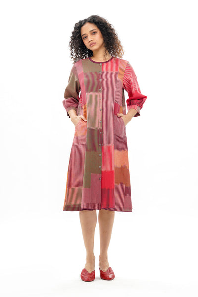HARU CLASSIC PANELLED DRESS