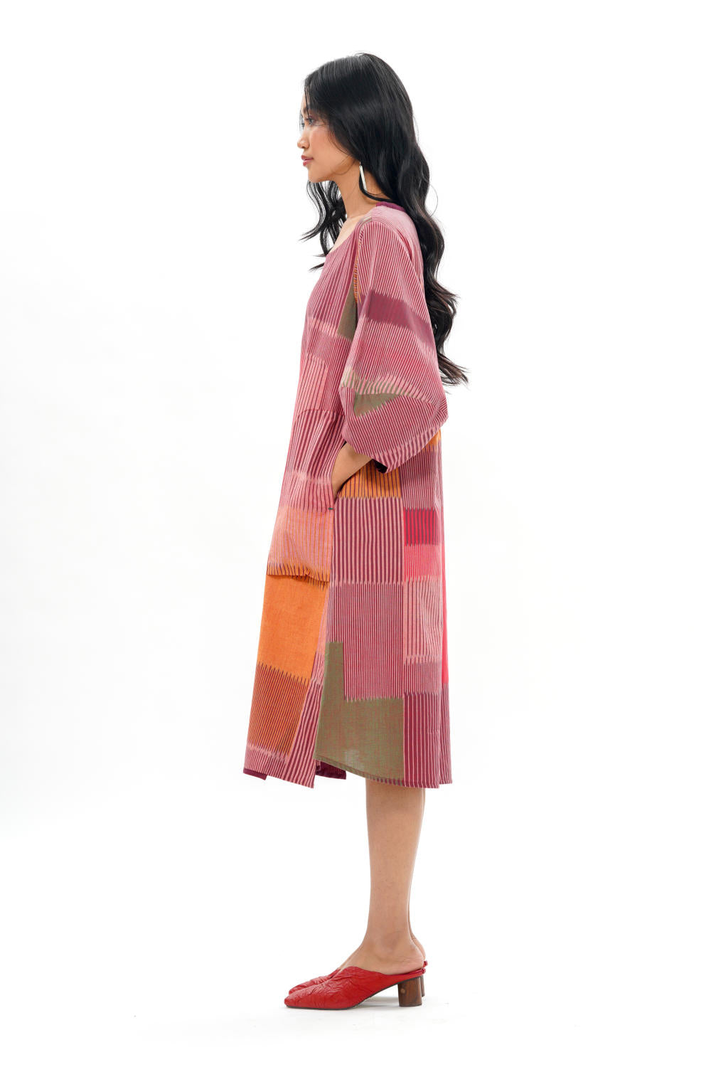 HARU LANTERN SLEEVE DRESS