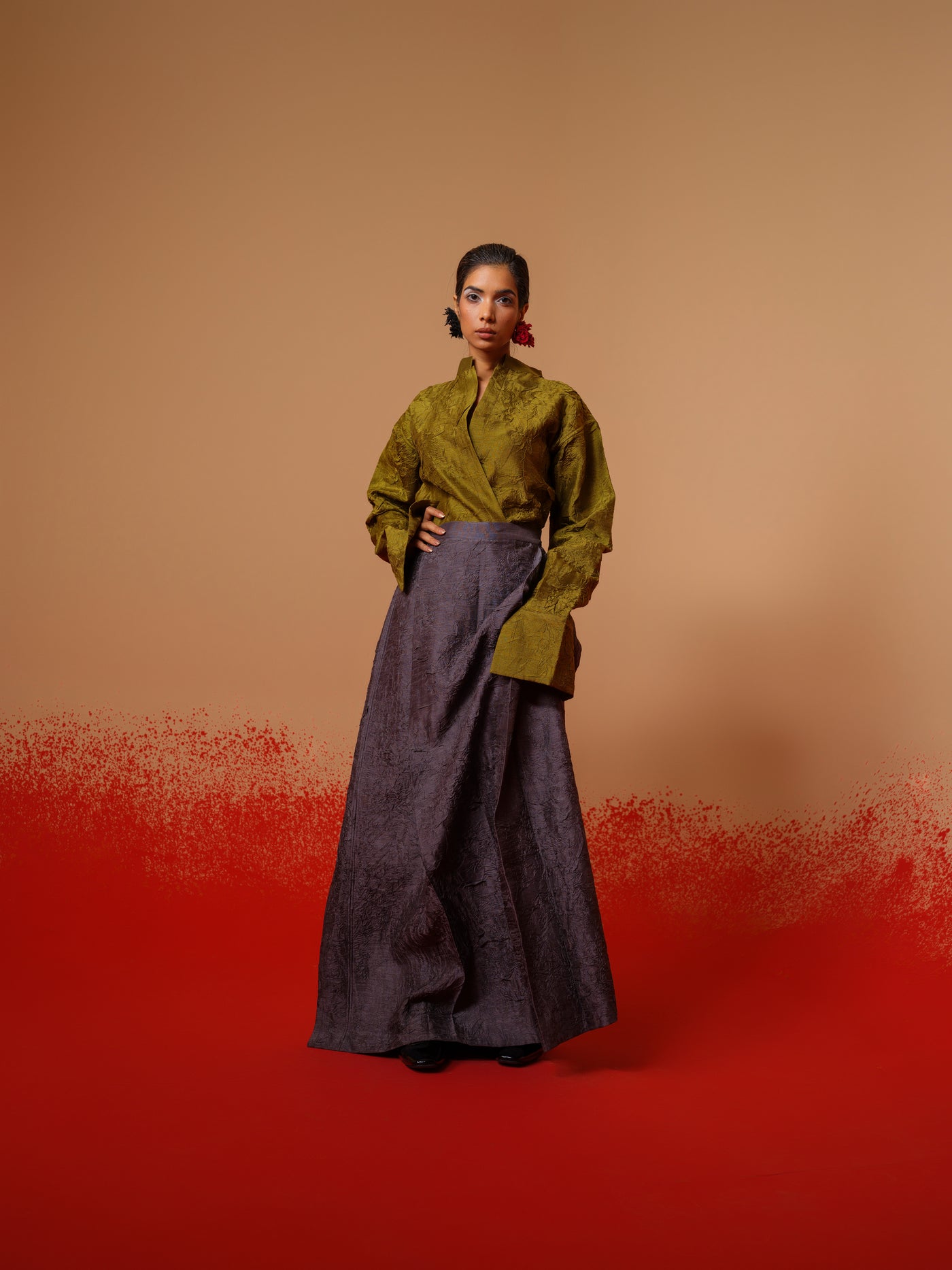 Haze Skirt-Ash Grey
