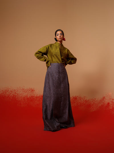 Haze Skirt-Ash Grey