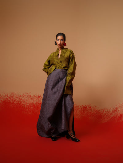 Haze Skirt-Ash Grey