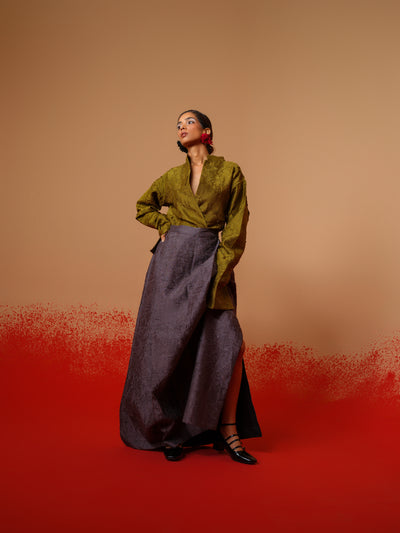 Haze Skirt-Ash Grey