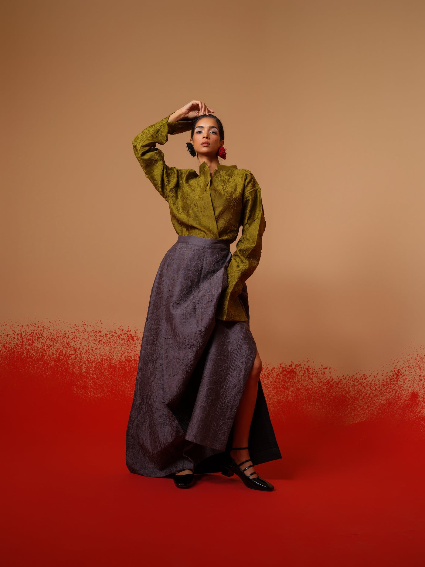 Haze Skirt-Ash Grey