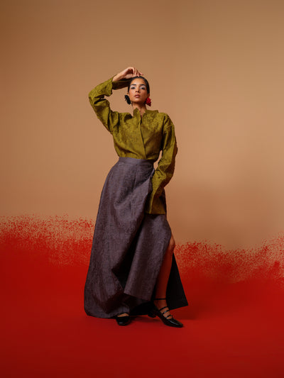 Haze Skirt-Ash Grey