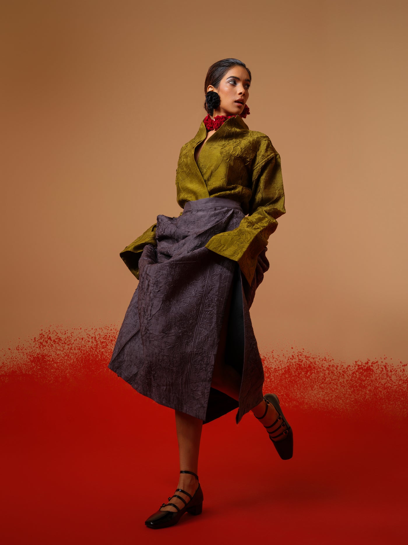 Haze Skirt-Ash Grey