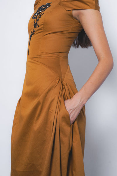 Hana Dress - Tobacco