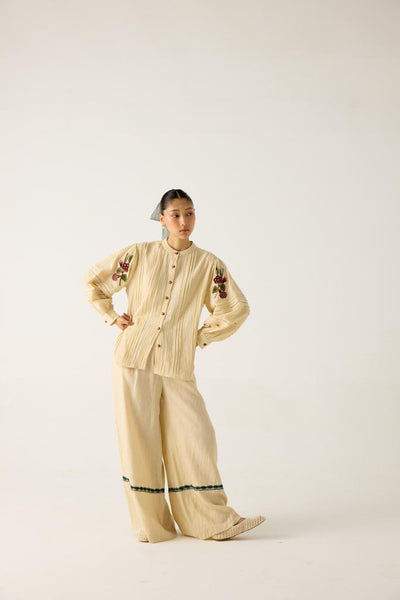 HAZEL TOP-IVORY EMBROIDERY