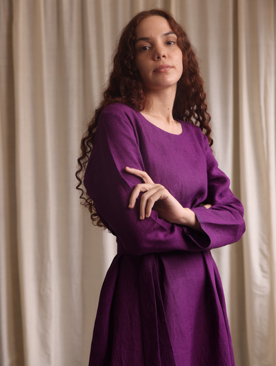 Helena - Grape Dress