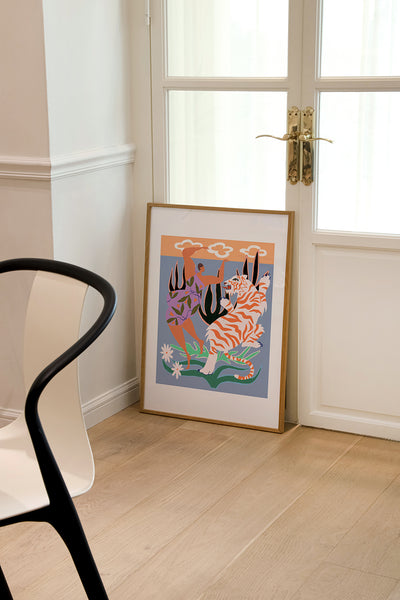 Hello Tiger Art Print