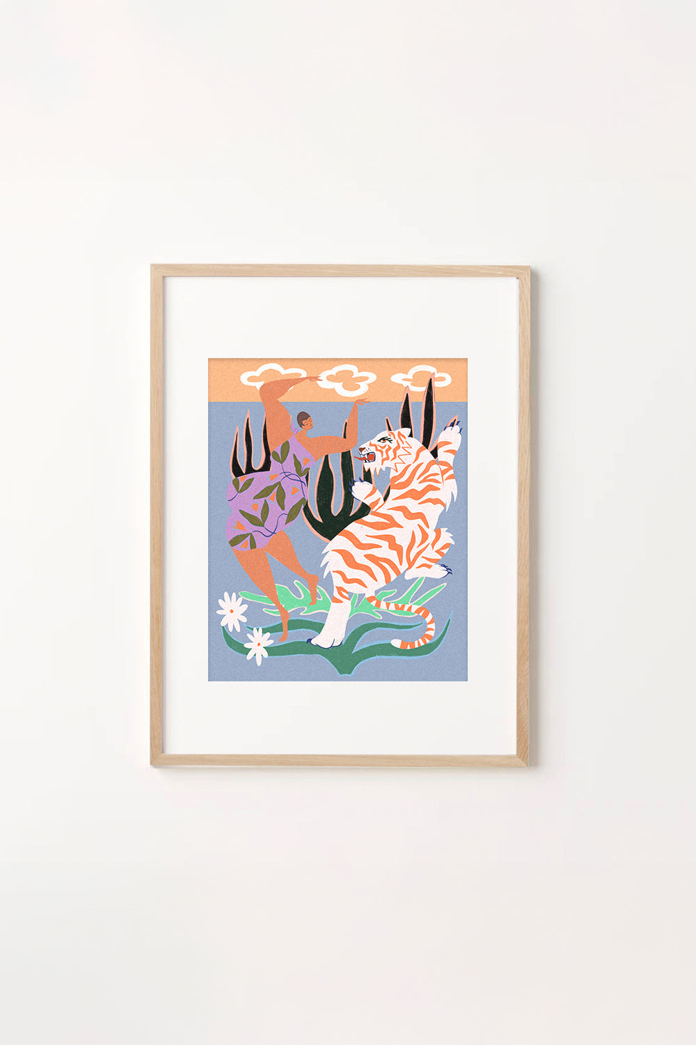 Hello Tiger Art Print